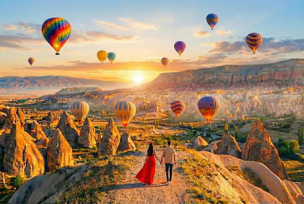 Cappadocia ở miền Trung Anatolia Thổ Nhĩ Kỳ