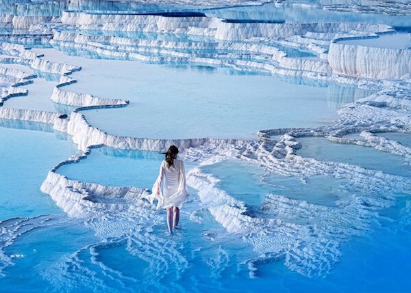 Quy định đi chân trần tại Pamukkale